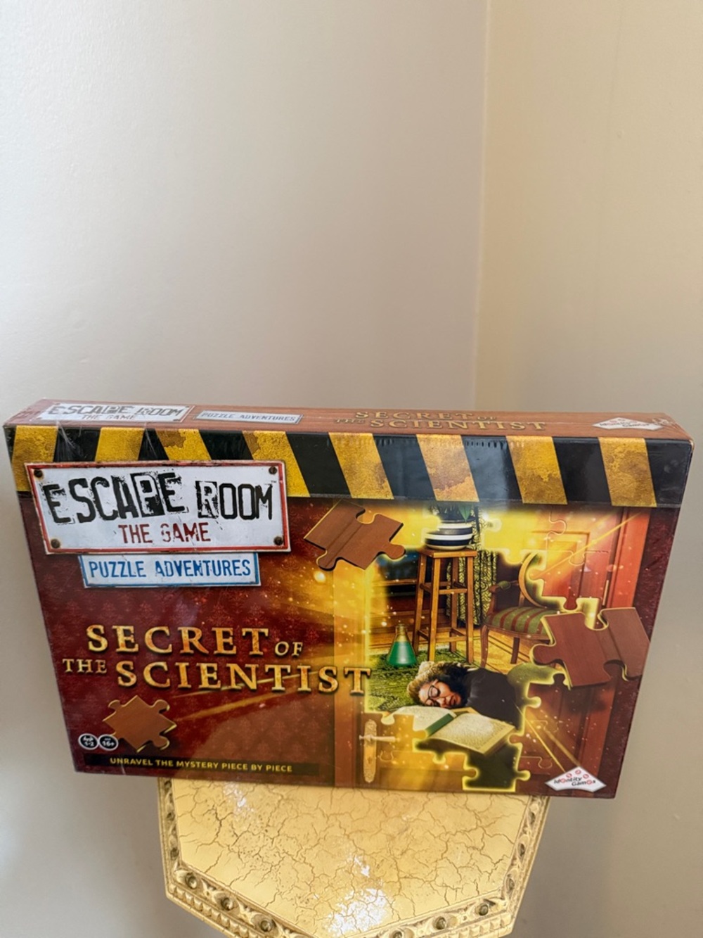 Escape Room the Game puzzle. Sealed box.